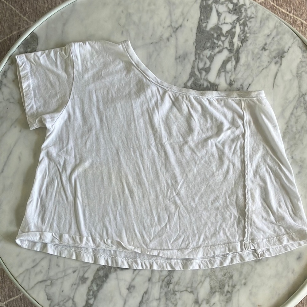 We are free Aubrey one shoulder t-shirt